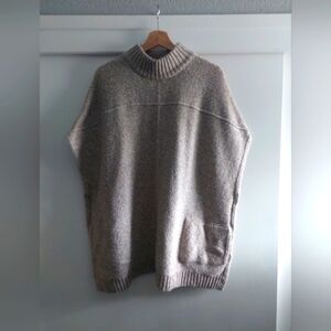 Barbour "Malvern" Cape Oatmeal Beige Oversized Small Minimalist Neutral
